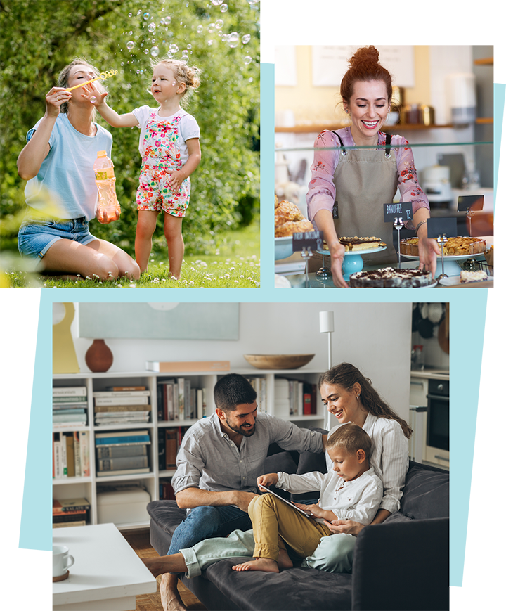 Collage of images showing the key features the proposals aim to deliver.