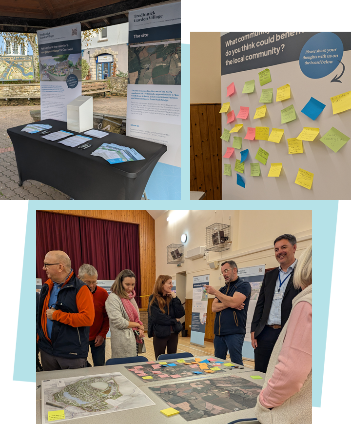 Collage of images from our community drop-in event